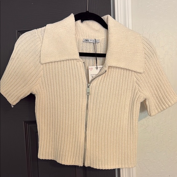 Zara Tops - NEW NWT - Zara Crop Zip Sweater - Medium